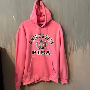 University of Pisa Italy Hoodie Pink Women Large NWT